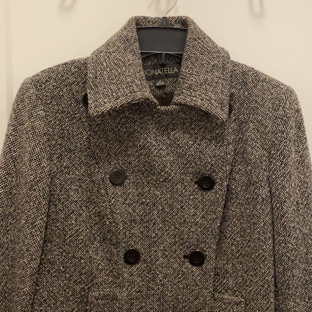 Donatella Brown Tweed Coat - Picture 5 of 8